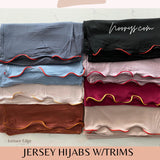 Jersey Hijabs with Trims