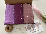 GIft Boxes Crinkles With Pearls Bundle