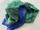 Silky Peacock Printed Hijab