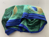 Silky Peacock Printed Hijab