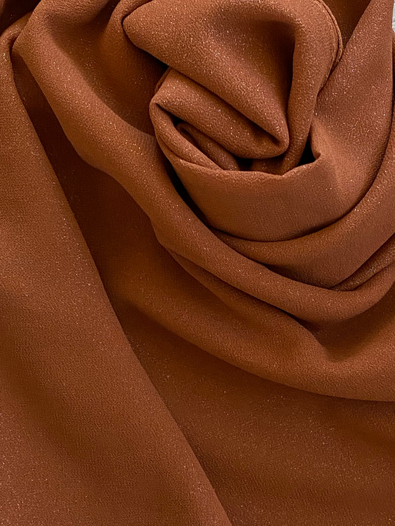 Shiny best sale chiffon fabric